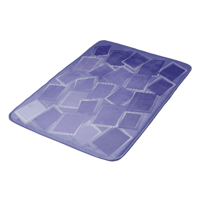 Scattered purple shades bath mat (Angled)