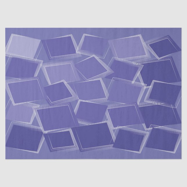 Scattered purple shades tissue paper (Front)