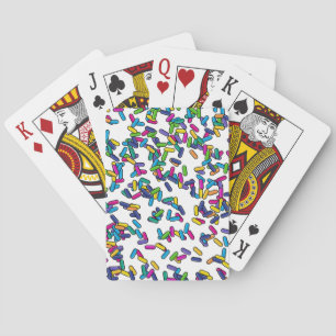 Scattered Sprinkles Pattern Playing Cards