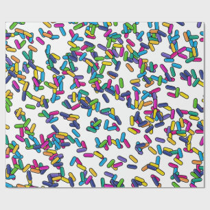 Scattered Sprinkles Pattern Wrapping Paper