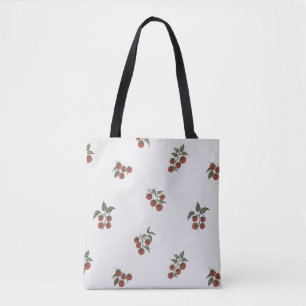 Scattered Tomato Branch Botanical Harvest Tote Bag