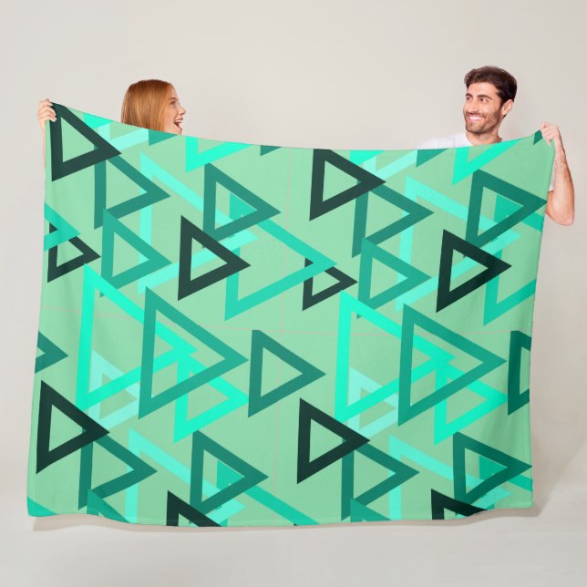 Scattered Triangles  Fleece Blanket (In Situ)