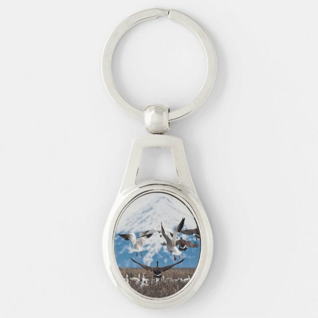 Scattering Geese Key Ring (Front)