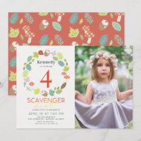 Scavenger Hunt Nature Trail Red Photo Birthday