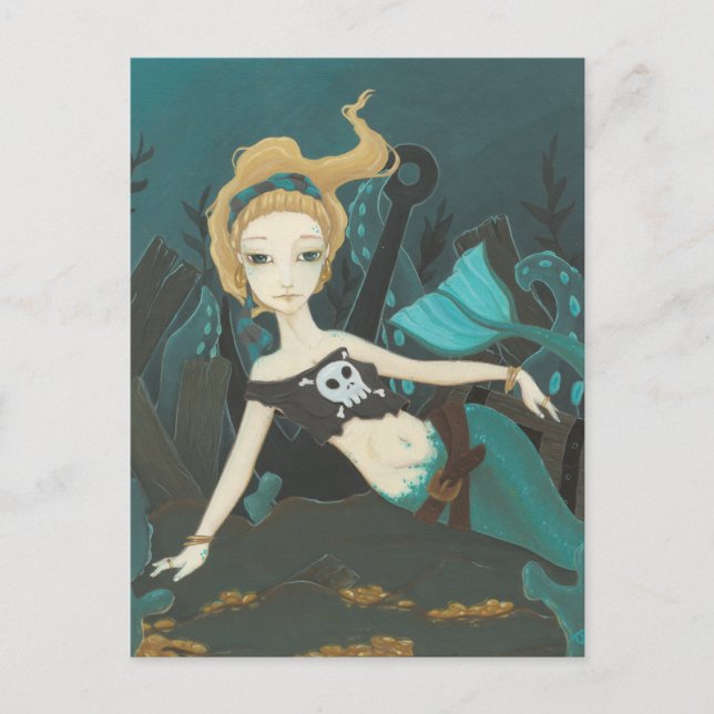 Scavenger - Mermaid pirate postcard (Front)
