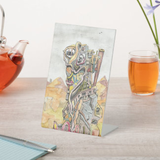 Scavenger Pedestal Sign