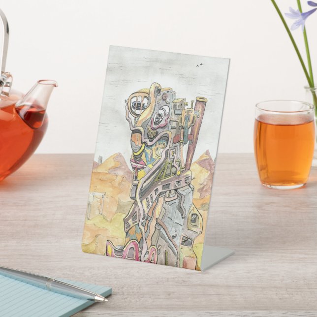 Scavenger Pedestal Sign (In SItu)