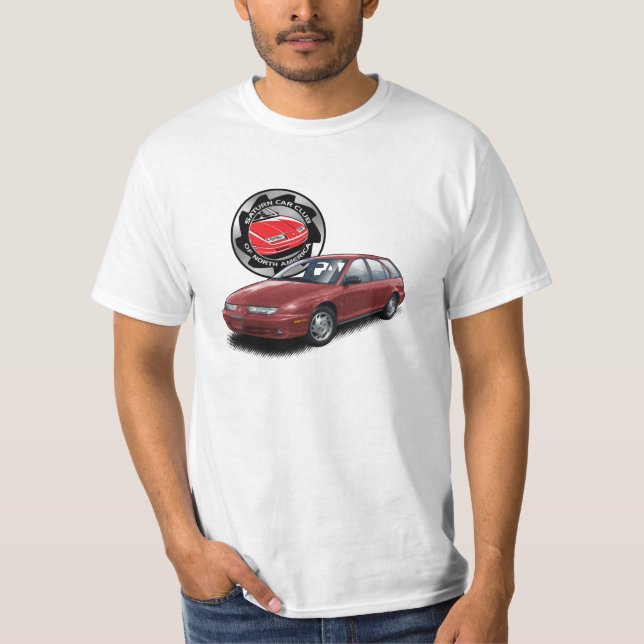 SCCNA Deep Red Saturn Gen 2 Wagon T-Shirt (Front)