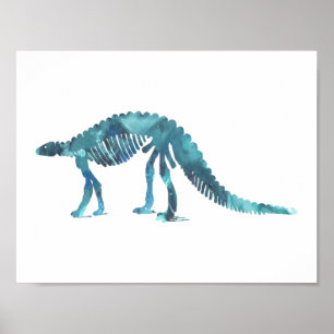 scelidosaurus skeleton poster