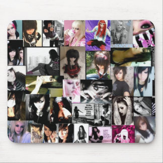 SCENE AND EMO GIRLLz Mouse Pad