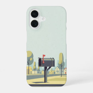 Scène de Boîte aux Lettres de Banlieue iPhone 16 Case