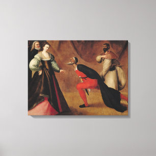 Scene from a Play Canvas Print