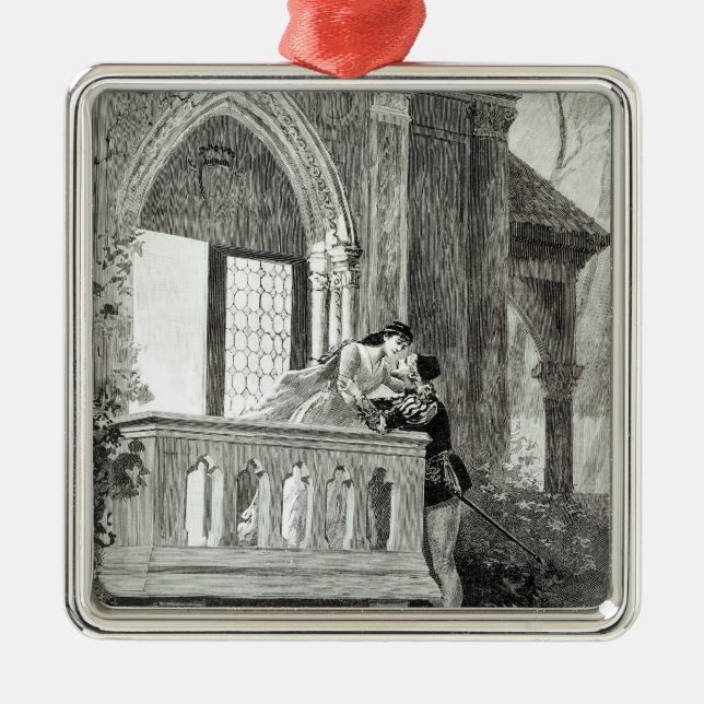 Scene from Act II of Romeo and Juliet Metal Tree Decoration (Front)