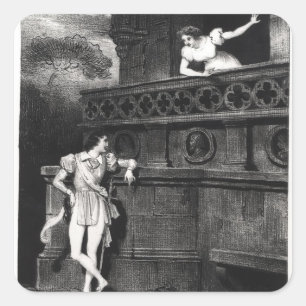 Scene from Act III of 'Romeo and Juliet' Square Sticker