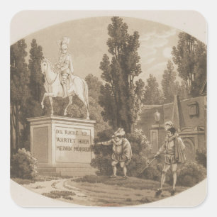 Scene from 'Don Giovanni' Square Sticker