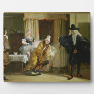 Scene from 'Le Malade Imaginaire' by Moliere (1622 Plaque