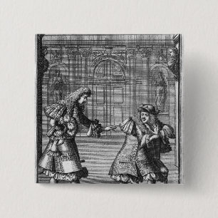 Scene from 'Le Misanthrope' 15 Cm Square Badge