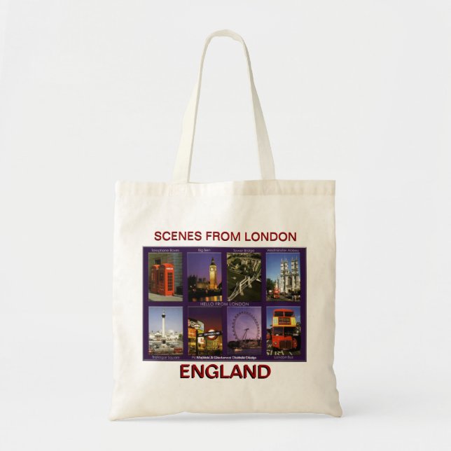 SCENE FROM LONDON BY MOJISOLA A GBADAMOSI OKUBULE TOTE BAG (Front)