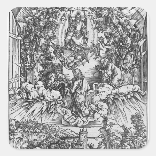 Scene from the Apocalypse Square Sticker (Front)