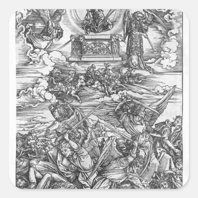 Scene from the Apocalypse Square Sticker (Front)