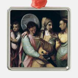 Scene from the Commedia dell'Arte, c.1765 Metal Tree Decoration