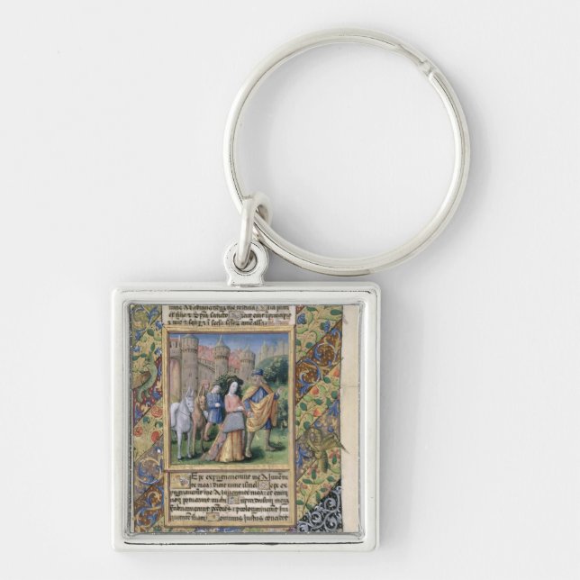 Scene from the 'Hours of Louis d'Orleans' Key Ring (Front)