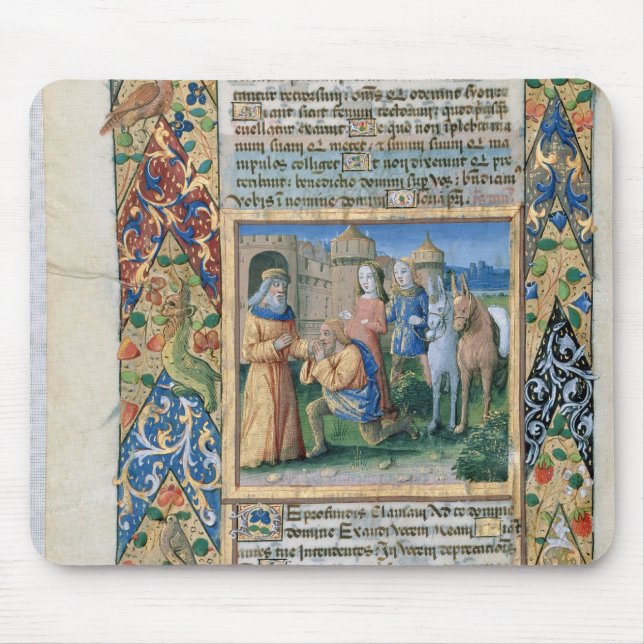 Scene from the 'Hours of Louis d'Orleans' Mouse Pad (Front)