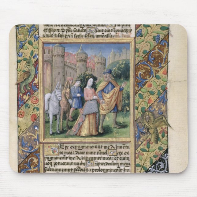 Scene from the 'Hours of Louis d'Orleans' Mouse Pad (Front)