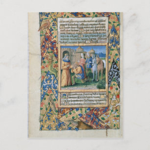 Scene from the 'Hours of Louis d'Orleans' Postcard