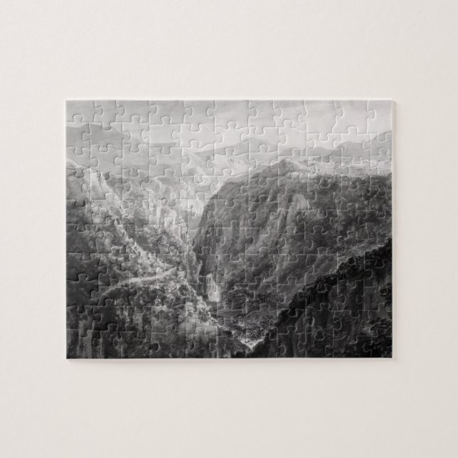 Scene from the Inn at Devil's Bridge with the Fall Jigsaw Puzzle (Horizontal)