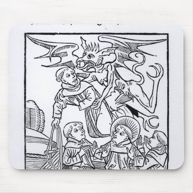 Scene from 'The Navigation of St. Brendan' Mouse Pad (Front)