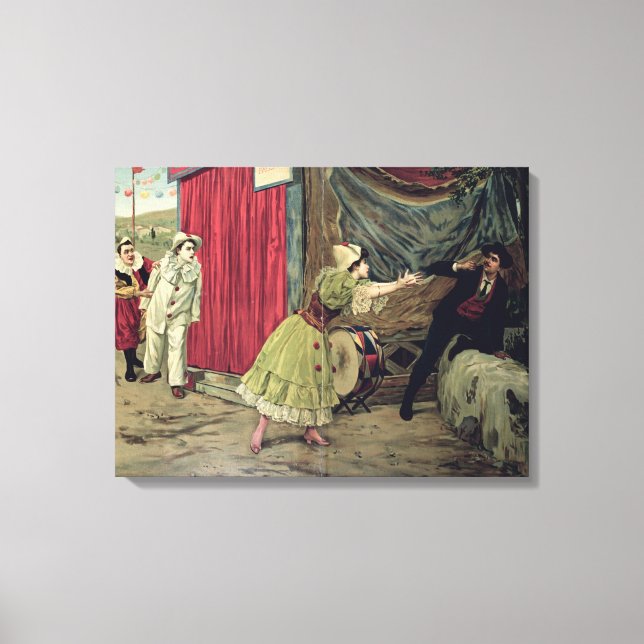 Scene from the opera 'Pagliacci' Canvas Print (Front)
