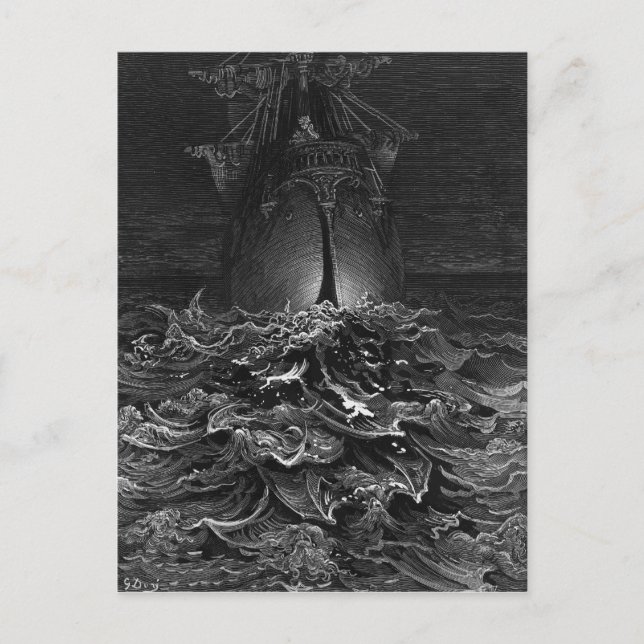 Scene from 'The Rime of the Ancient Mariner' 2 Postcard (Front)