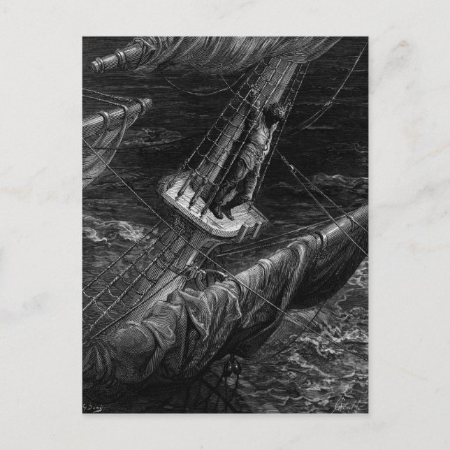 Scene from 'The Rime of the Ancient Mariner' Postcard (Front)