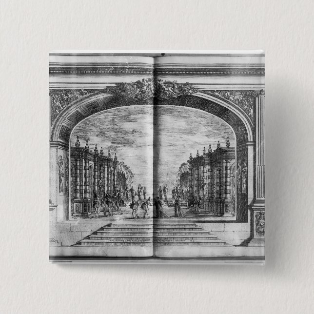 Scene from 'The Shepherd's Oracles' 15 Cm Square Badge (Front)