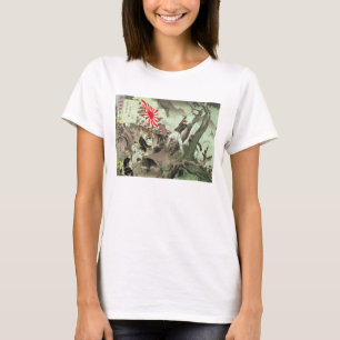 Scene from the Sino-Japanese War in Korea (wood bl T-Shirt