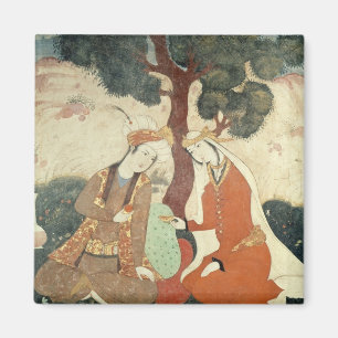 Scene galante from the era of Shah Abbas I Magnet