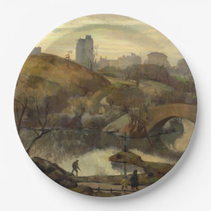 Scene in Central Park (New York City, NY, USA) Paper Plate