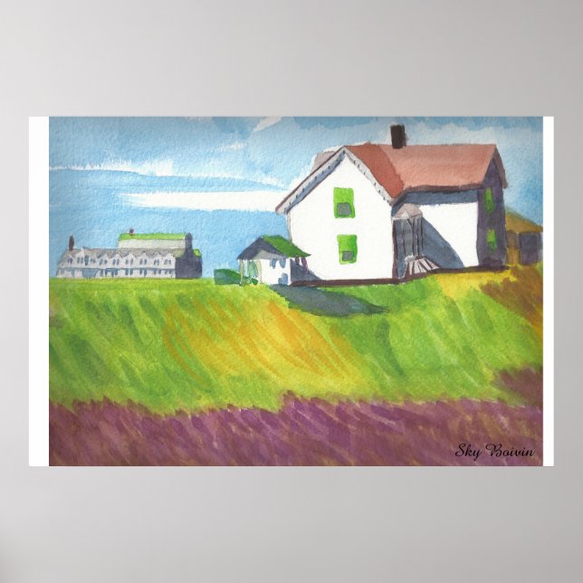scene in watercolors poster (Front)