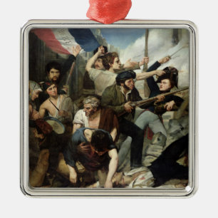 Scene of the 1830 Revolution Metal Tree Decoration