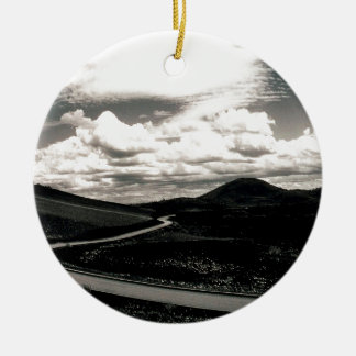 Scene Road Craters Of The Moon Ceramic Tree Decoration