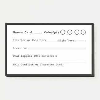 Scene Writing  Post-it Notes