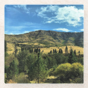 Scenery by the Snake River, OR Glass Coaster
