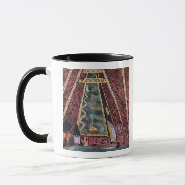Scenery design for Thamar, 1912 (colour litho) Mug (Left)