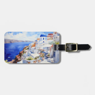 Scenery  Oia Santorini Luggage Tag