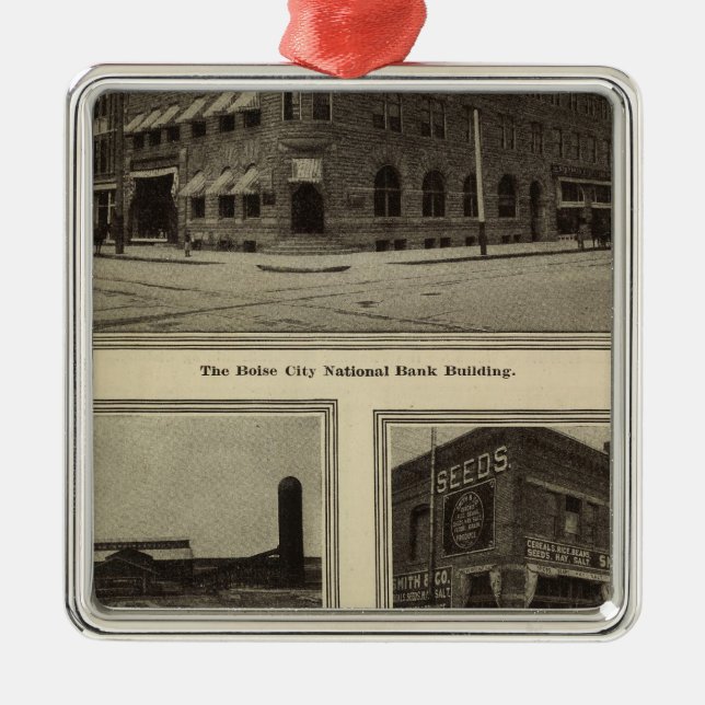 Scenes, Boise, Idaho Metal Tree Decoration (Front)