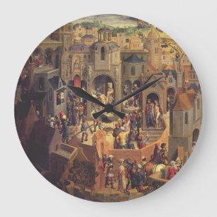 Scenes from the Crucifixion of Christ Large Clock