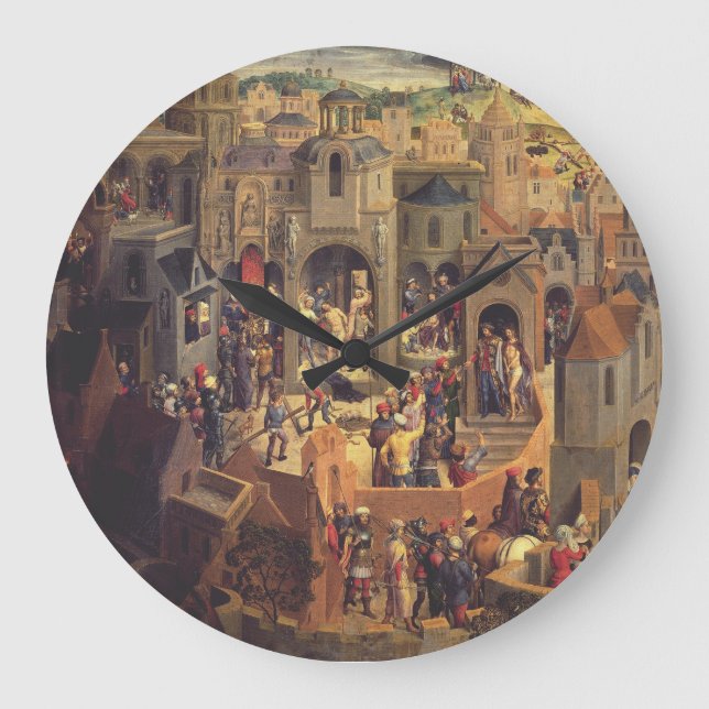 Scenes from the Crucifixion of Christ  Large Clock (Front)