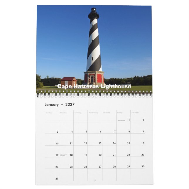 Scenes from the Outer Banks Calendar (Jan 2027)