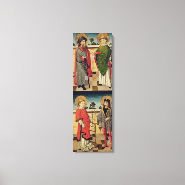 Scenes from the Passion and Saints Canvas Print (Front)